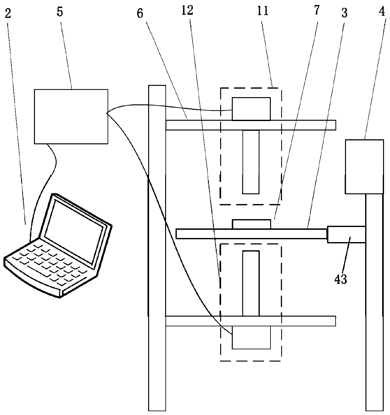 Non-contact type lens center thickness measurement system and method