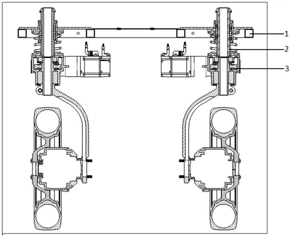 A control-by-wire chassis system for an unmanned vehicle with four-wheel independent steering