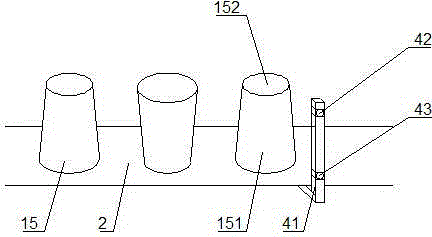 Cone yarn packaging production line and packaging technique thereof