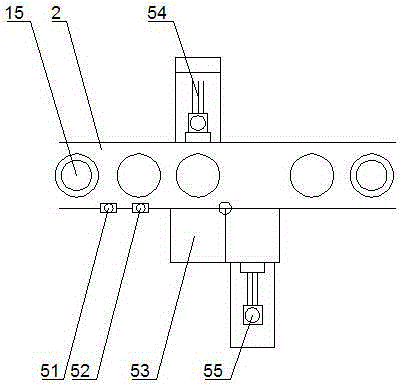 Cone yarn packaging production line and packaging technique thereof