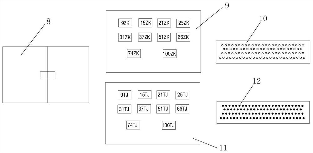 Portable equipment interface testing device and method