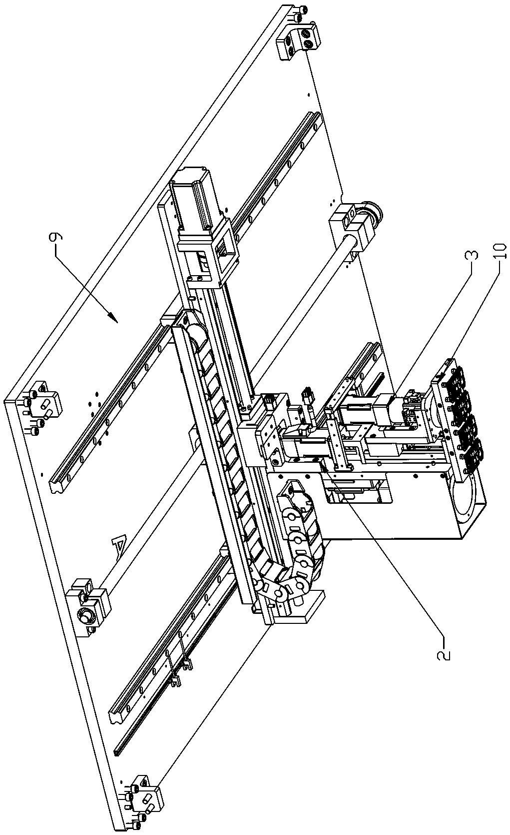 A method based on visual precise positioning of incoming materials to the test box