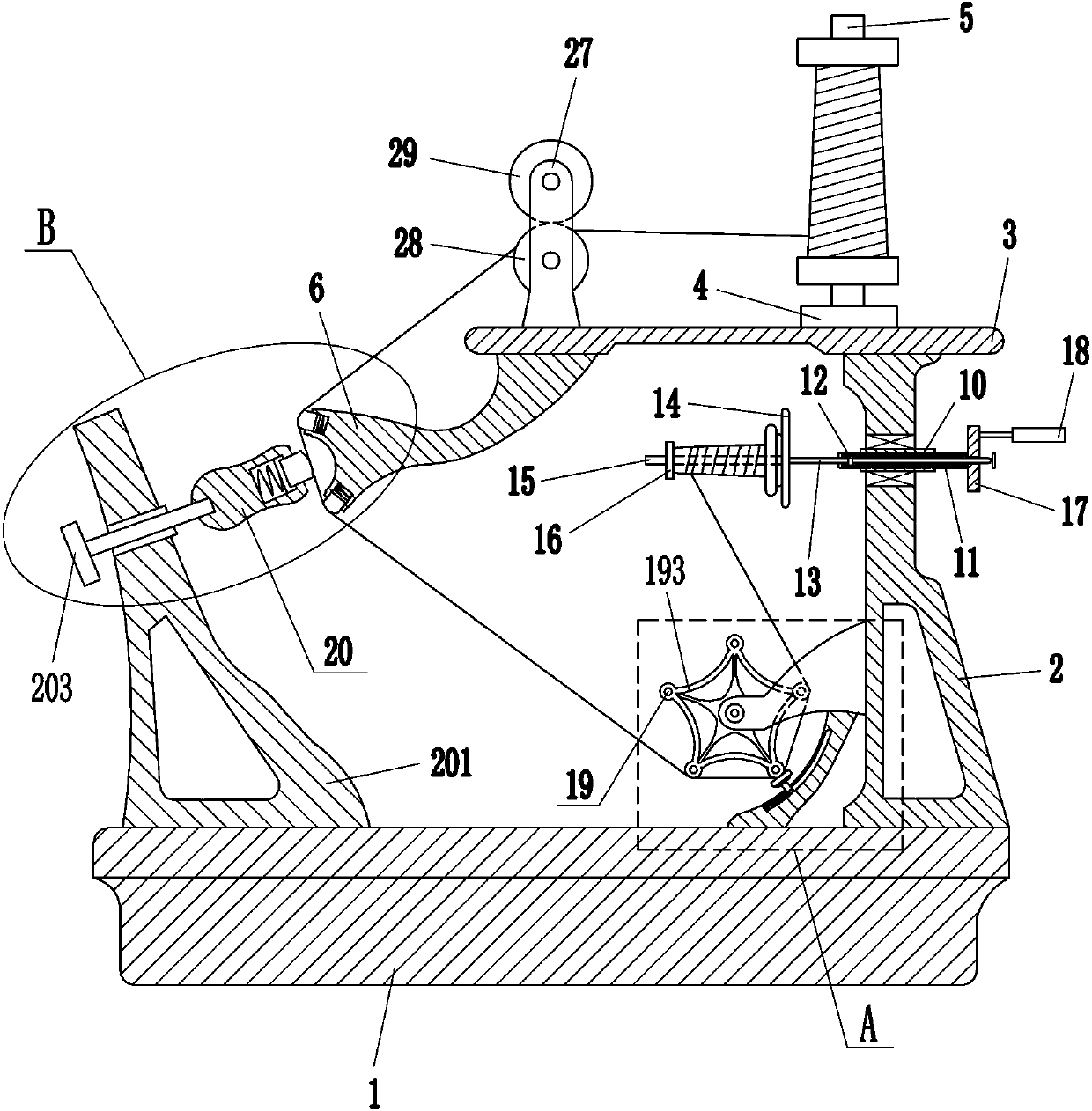 Yarn rapid waxing device