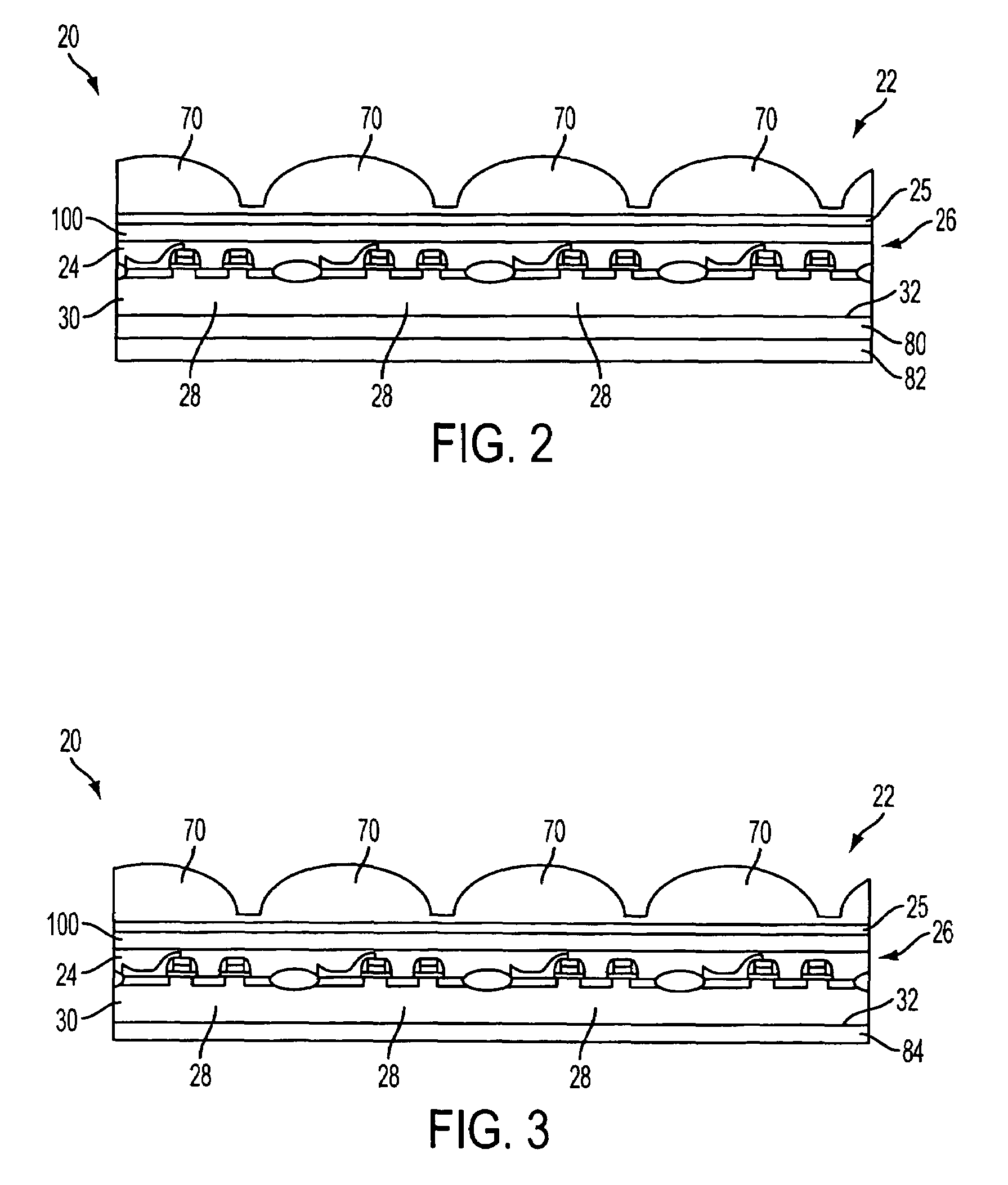 Backside silicon wafer design reducing image artifacts from infrared radiation