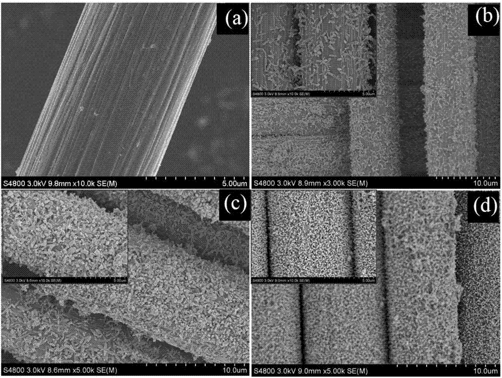 Preparation method of titanium dioxide nanorod modified carbon cloth enhanced resin matrix composite material