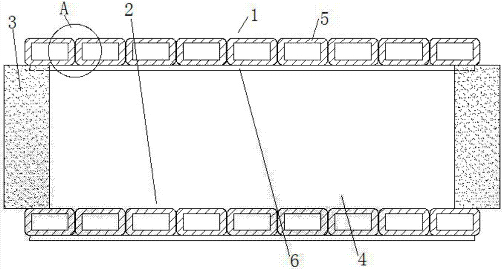 Auxiliary-heating uniform-heating high-temperature-heating-furnace inner cavity for induction heating of metal sheet band