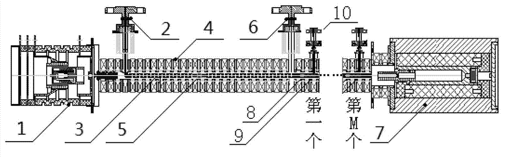 Structure and manufacturing method of terahertz cascaded traveling-wave tube frequency multiplier