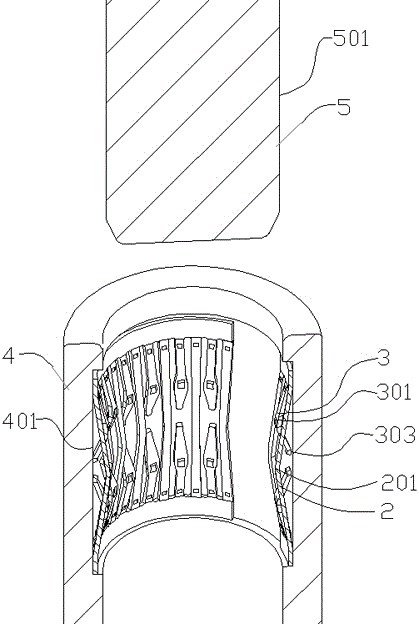 New type cylindrical crown spring