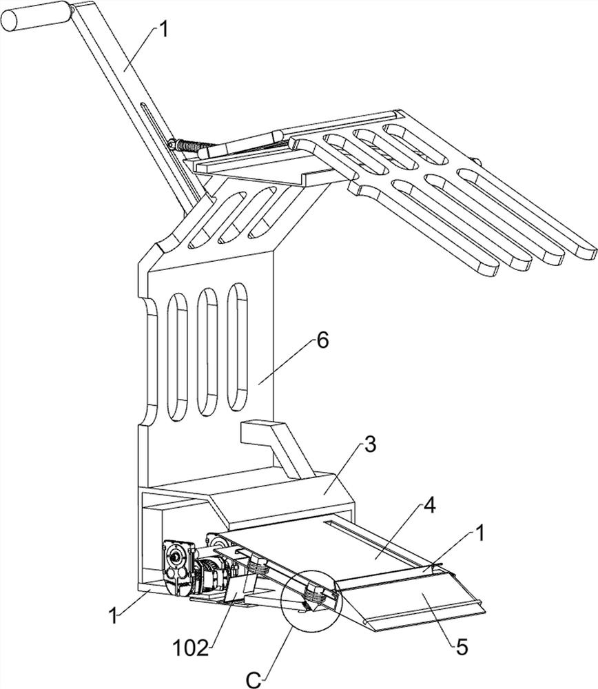 Multifunctional luggage cart for high-speed rail transfer