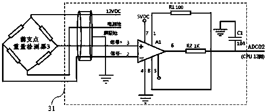 Automatic universal plane weighing system and control method thereof