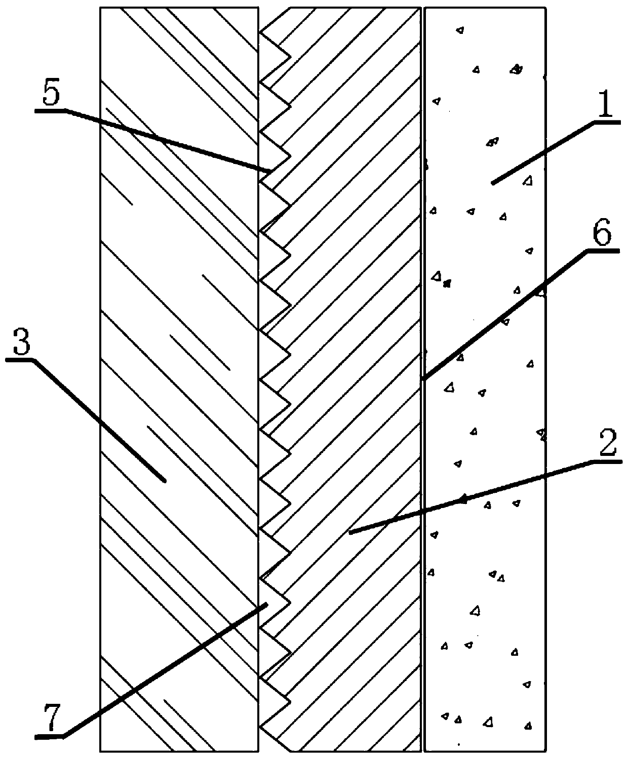 Composite multi-layer crucible for induction melting of bismuth aluminum alloy and preparation method thereof