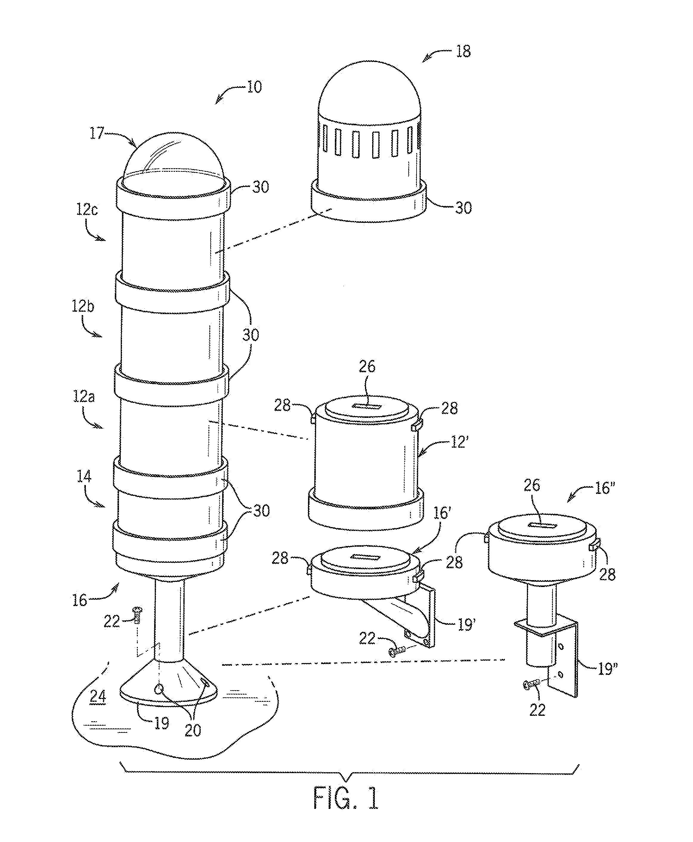 Stack Light with Modular Power Converter