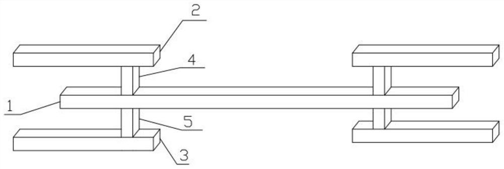 A copper metal interconnect electromigration test structure and test method thereof