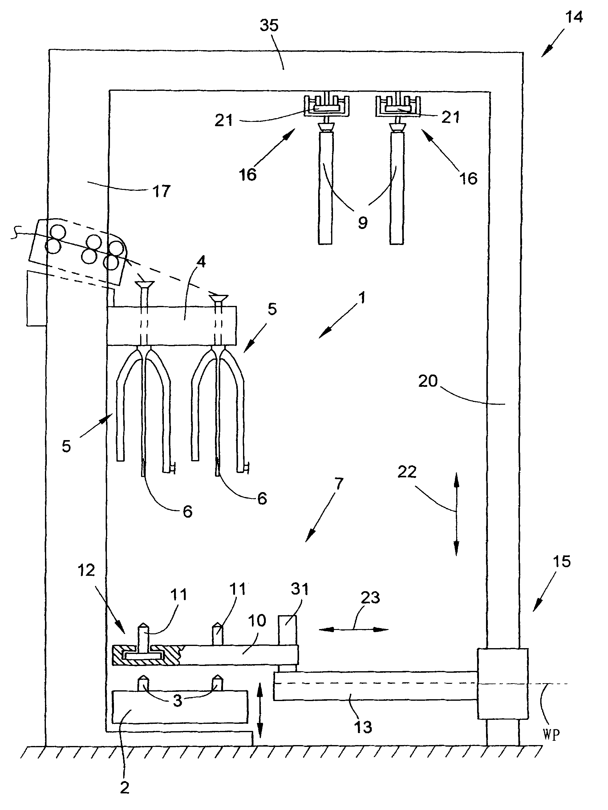 Roving machine with reel change mechanism