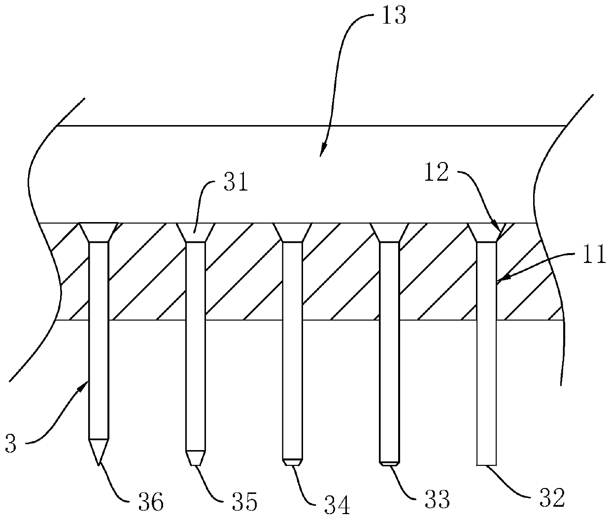 A kind of leakage plate bottom leakage nozzle forming mold and using method thereof