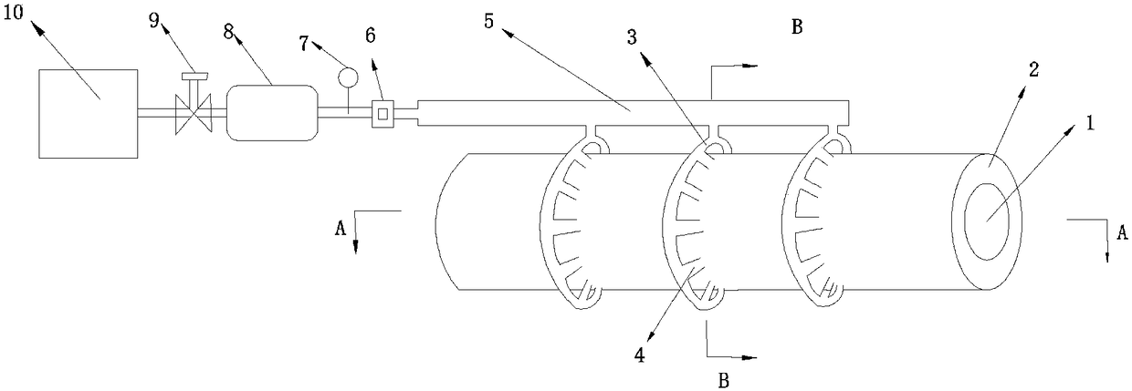 Pre-deoxygenation method and device for spraying blowing of carbon powder in tapping hole of converter