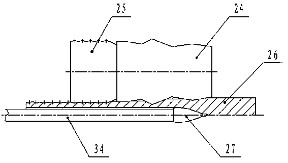 Equipment and technology for piercing and rolling anchor rod integrally