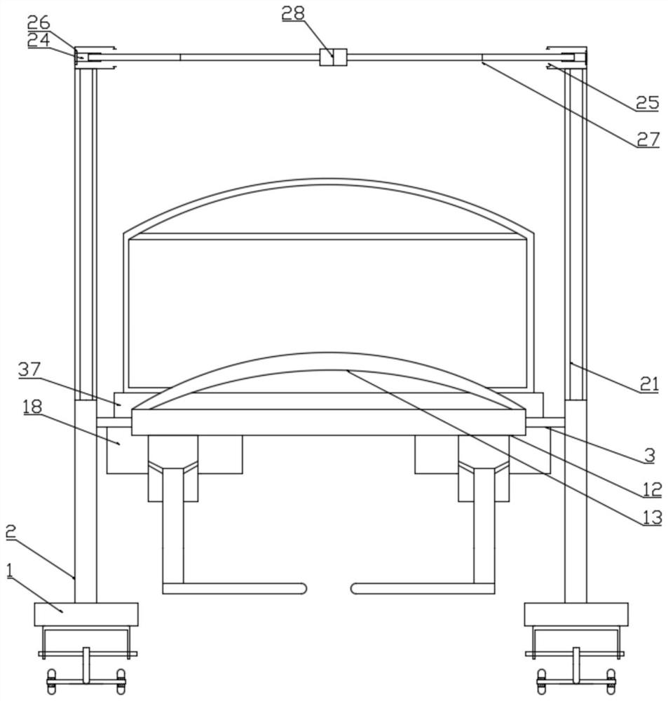 Auxiliary moving equipment for exercise of fracture patients