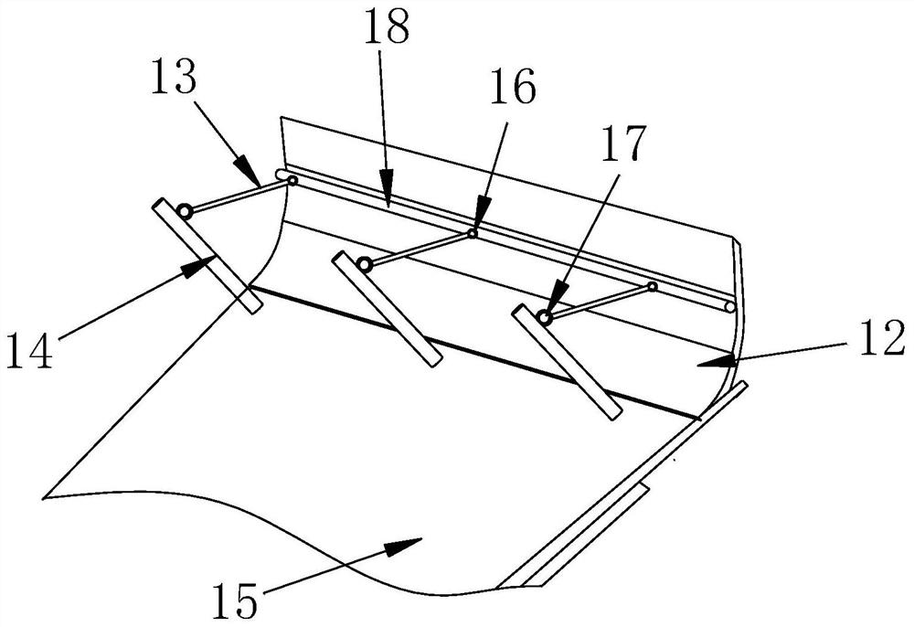 An intelligent anti-leakage device and method for concrete slag based on an integral steel platform