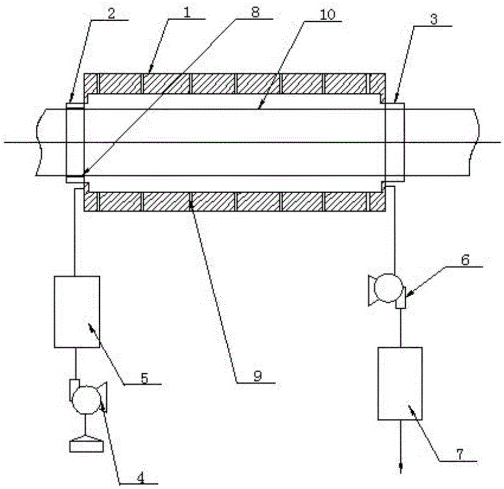 Welded pipe drying device