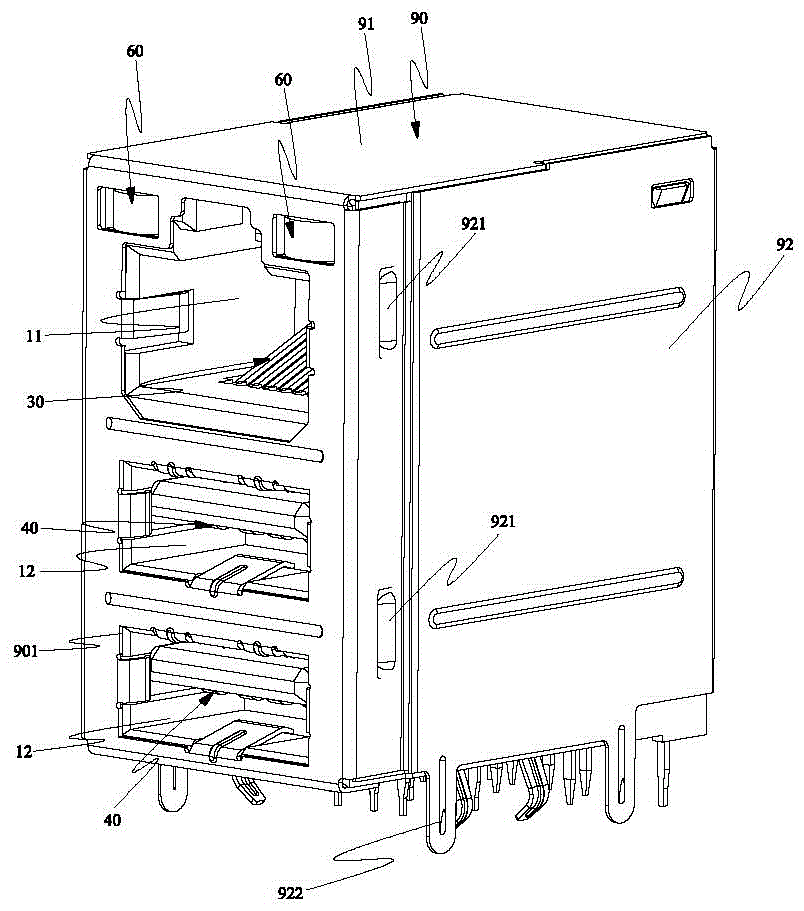 Simple connector with variable combination structure