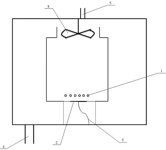 Growing device of gas inner circulation type hot wire chemical vapor deposition (CVD) diamond films