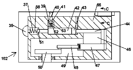 Forest shrub cutting device capable of achieving dust fall