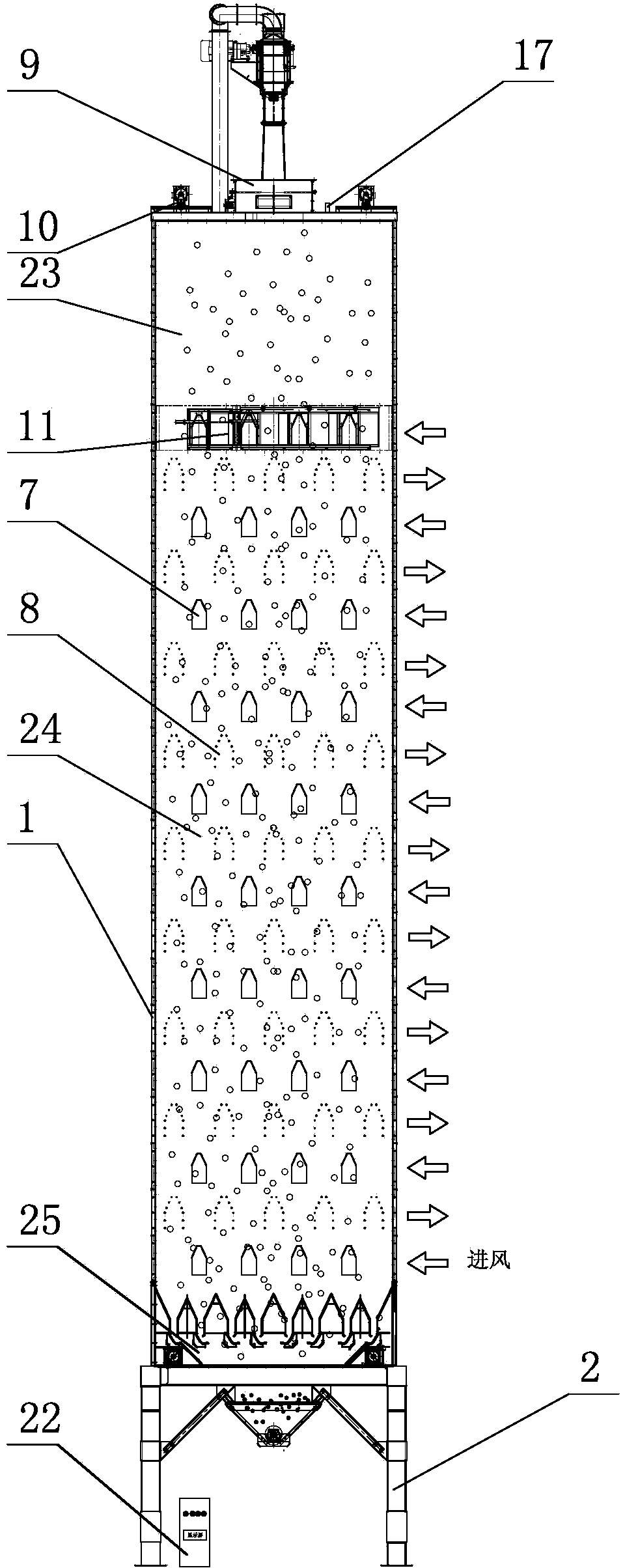 Large-output low-temperature circulating grain drying equipment