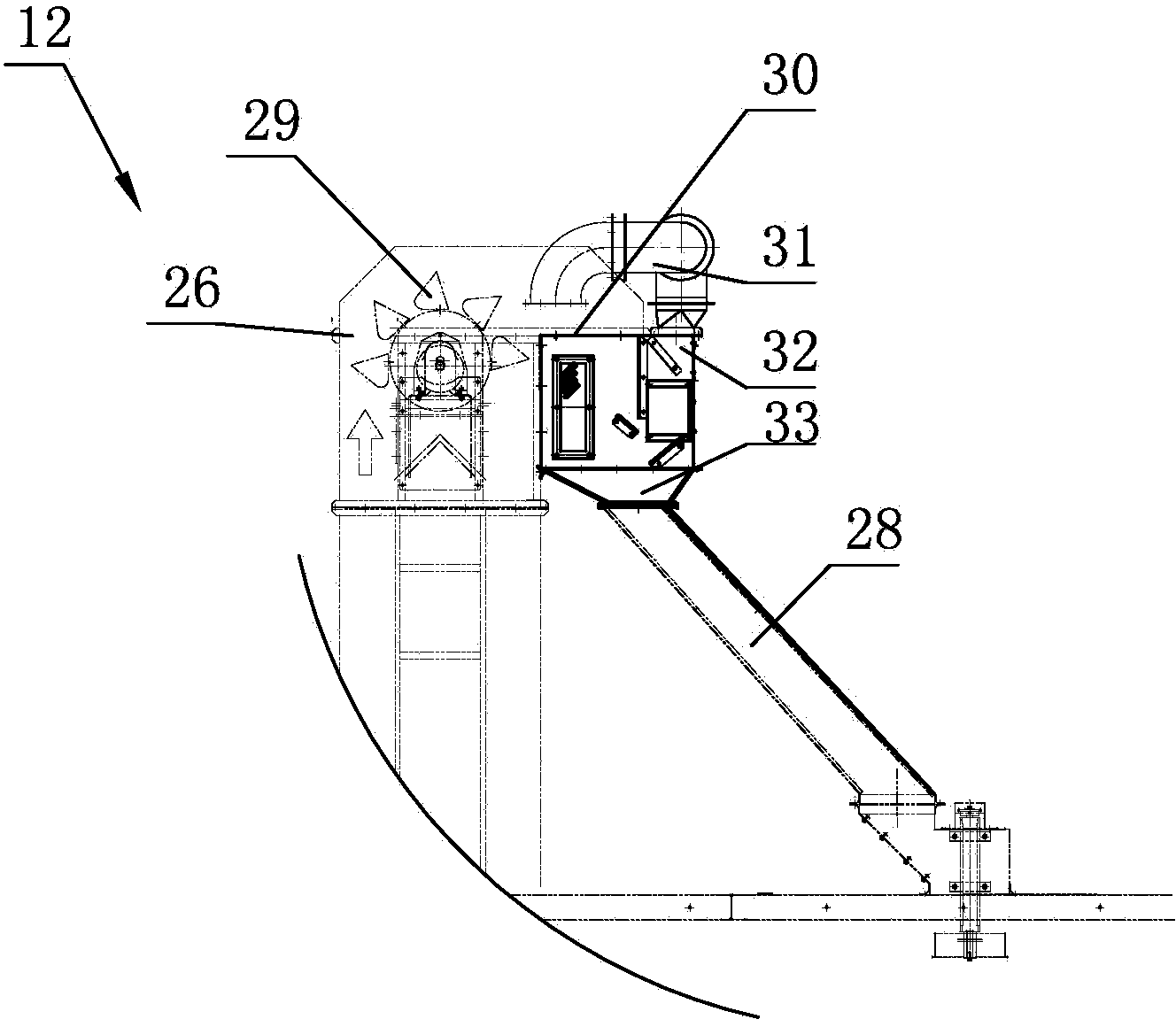 Large-output low-temperature circulating grain drying equipment