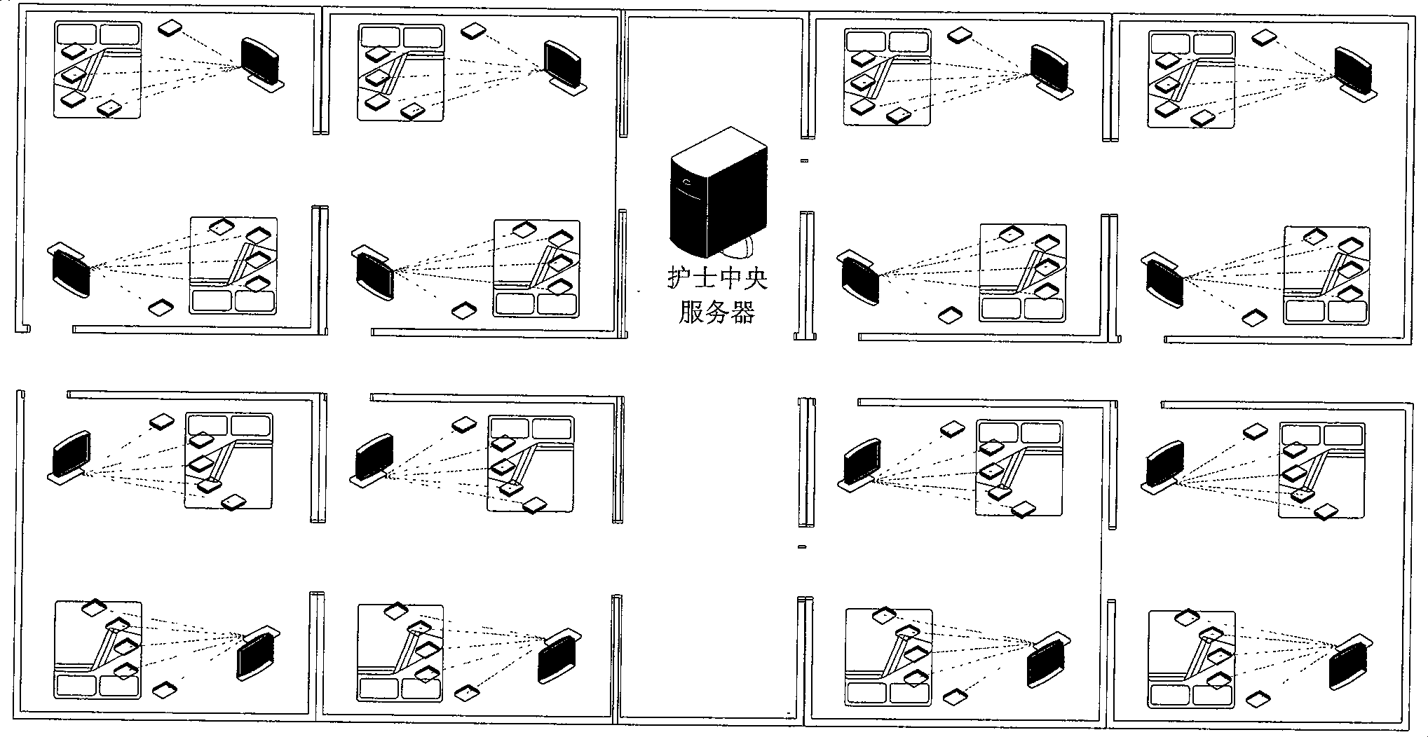 Sickroom wireless monitoring system based on ZigBee