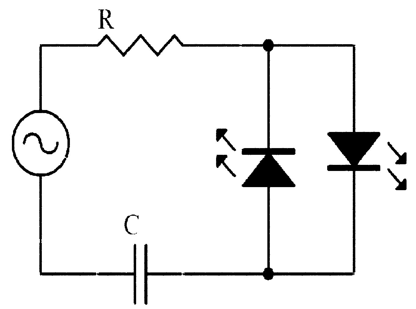 Alternating current LED light-emitting device