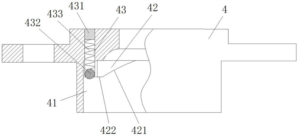 A three-way valve driven by a pin shaft