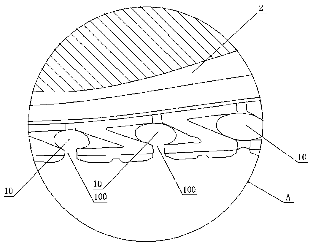 Light running shoe with novel structure