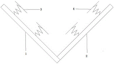 External corner guard board with adjustable sawtooth wings and used for plastering process