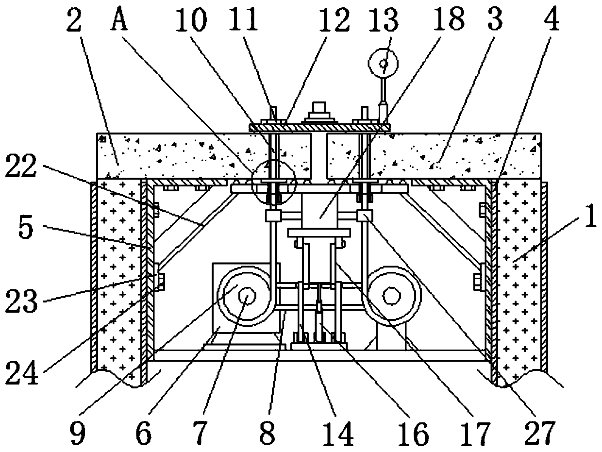 Temporary prestress device for segmental prefabricated assembled beam