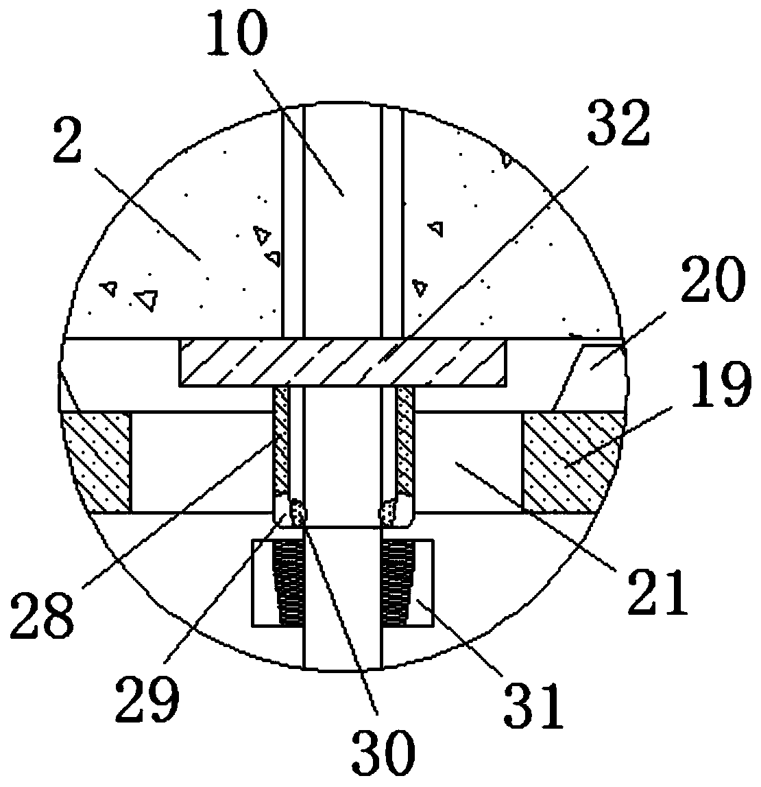 Temporary prestress device for segmental prefabricated assembled beam