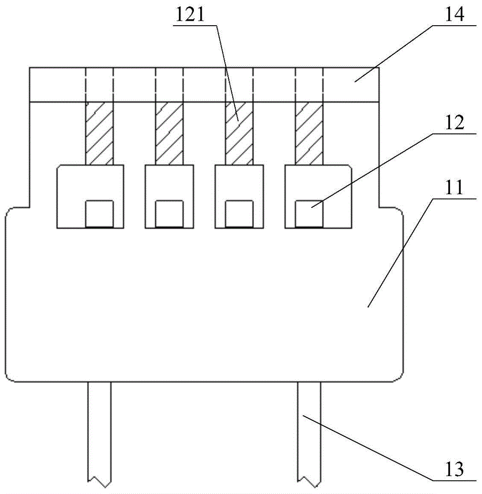 Double-glass assembly wiring box