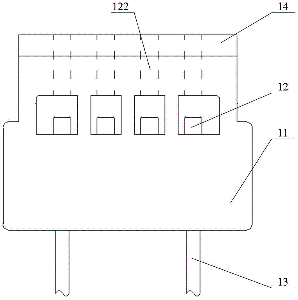 Double-glass assembly wiring box