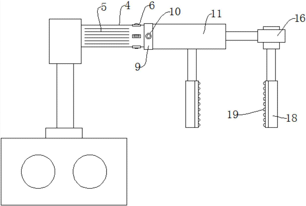 Rapidly fixable road radar speed measuring device