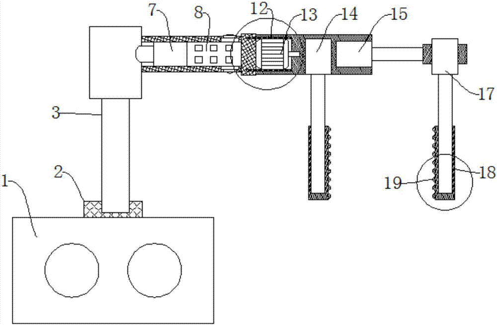 Rapidly fixable road radar speed measuring device