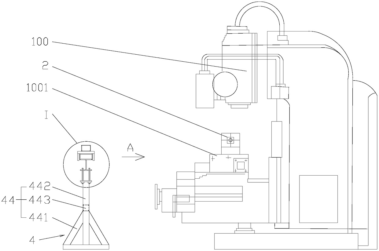 Clamping mechanism for milling of strip metal part for prefabricated building