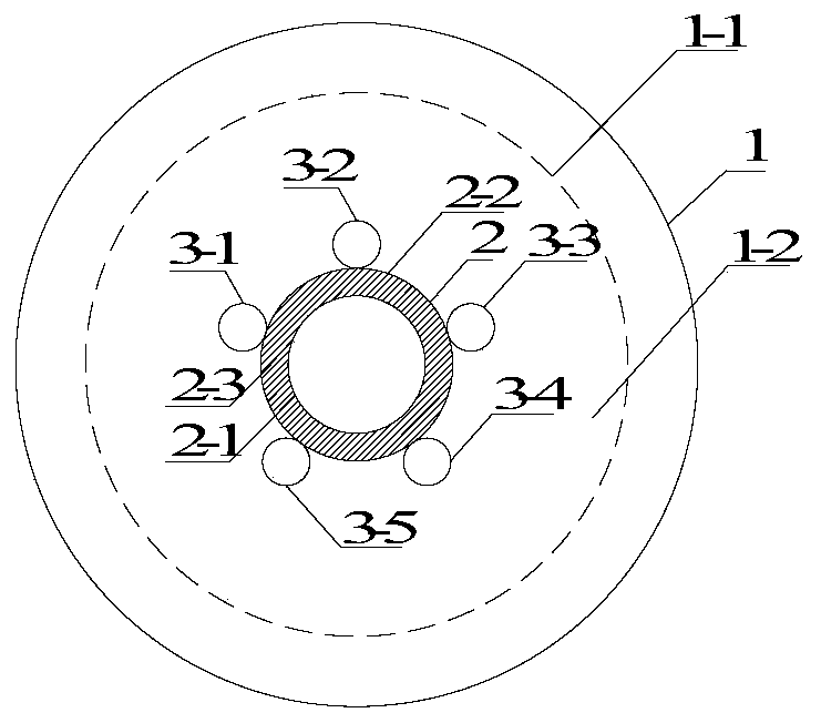 Plum-blossom-shaped phase change geothermal energy pile and use method thereof