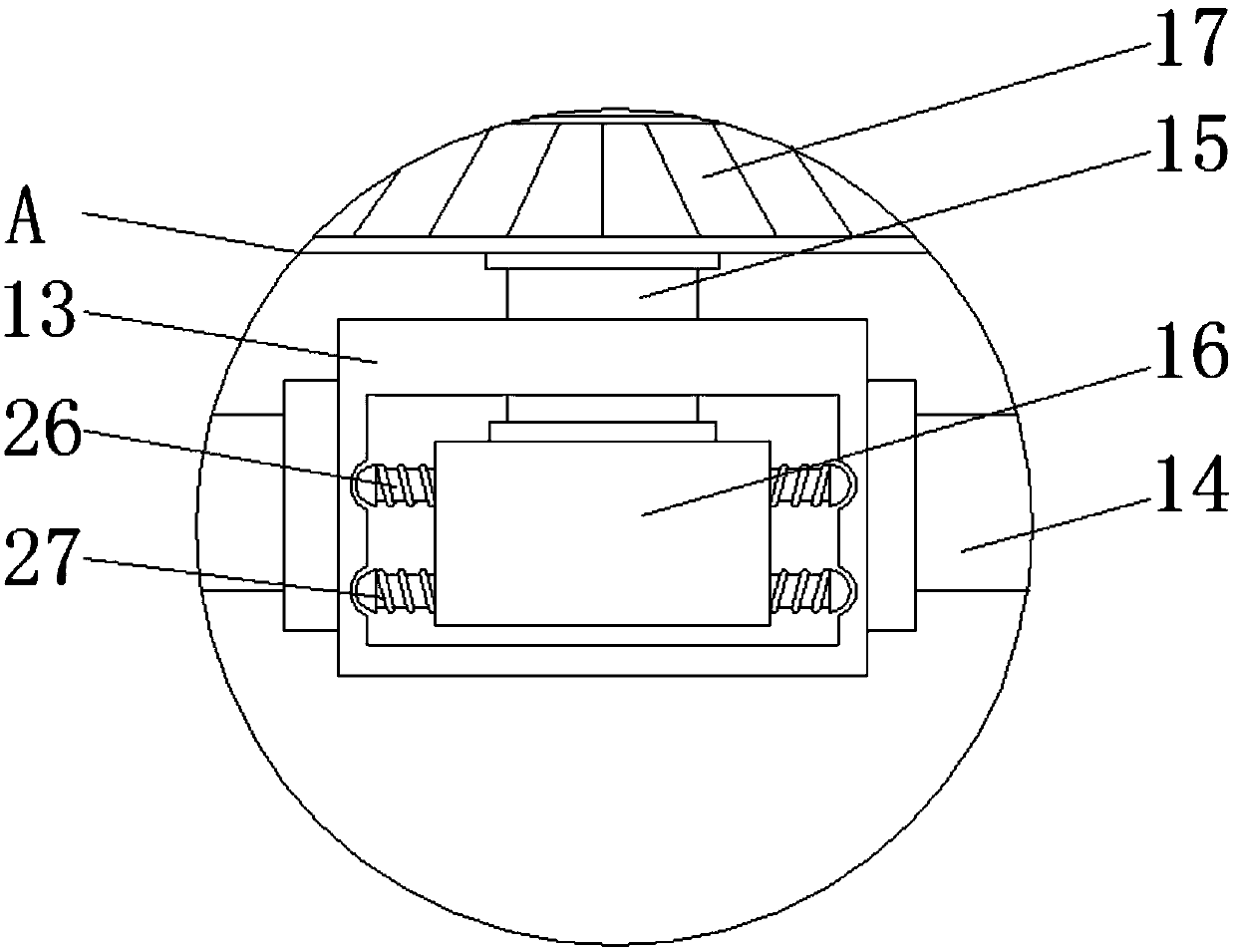 A household air purification device