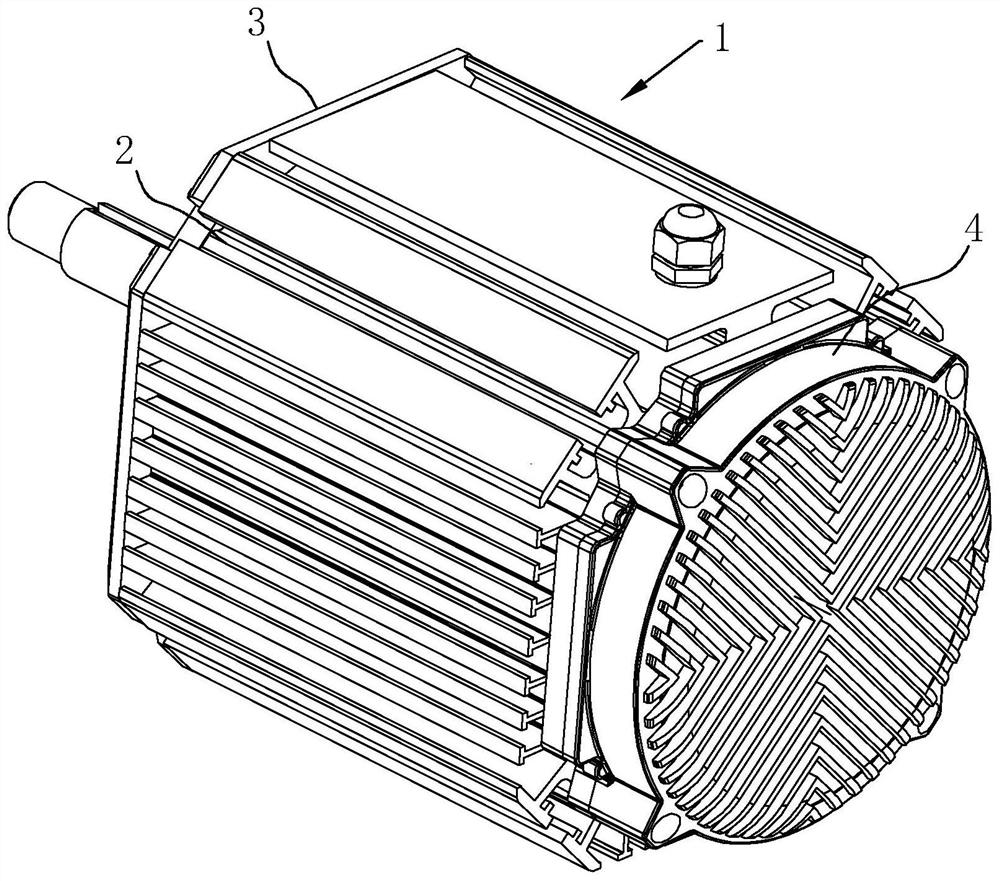 Electric control integrated motor