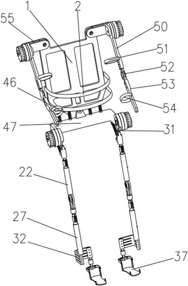 Exoskeleton carrying power-assisted robot