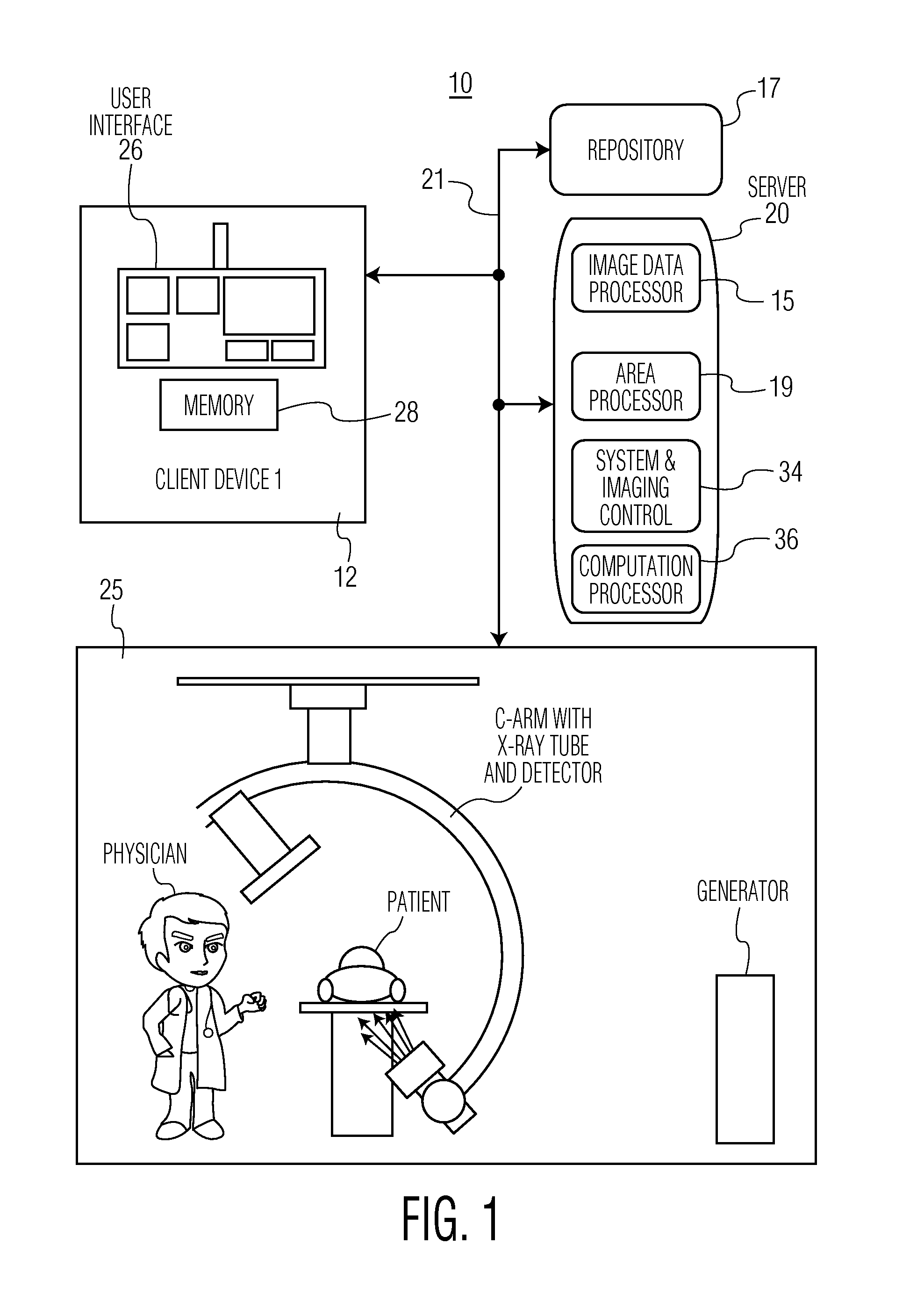 System for Determining Patient Heart related Parameters for use in Heart Imaging