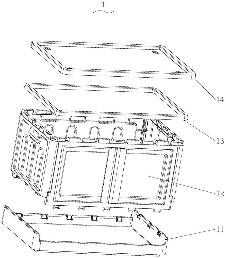 Assembling equipment for folding storage box