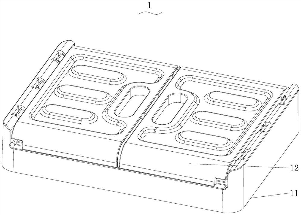 Assembling equipment for folding storage box