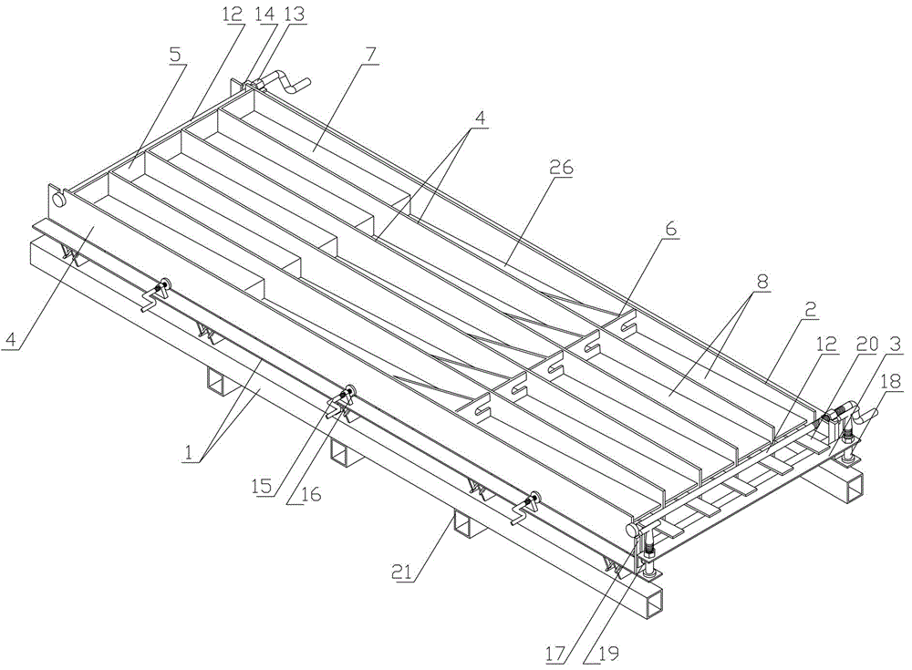 Ancient building eaves bar forming mold