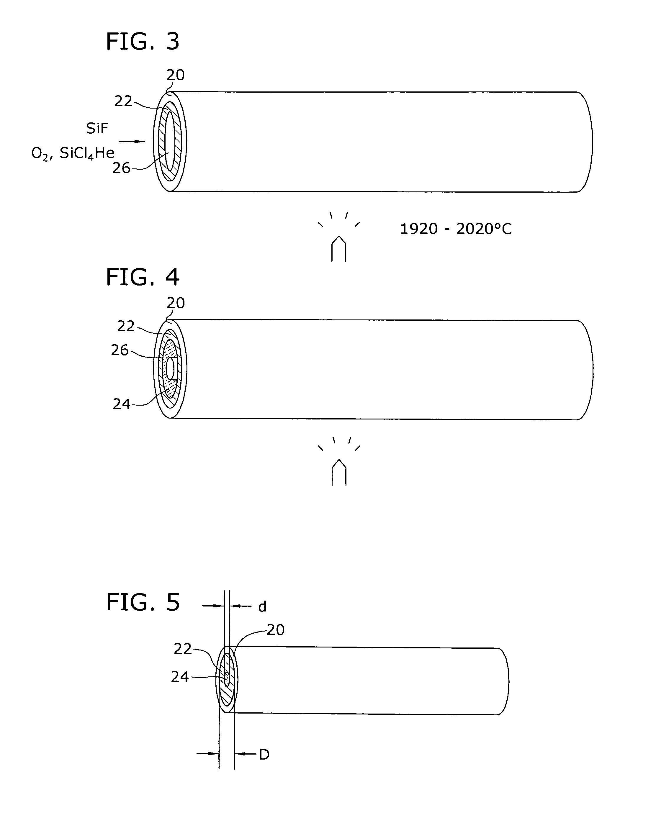 Long wavelength, pure silica core single mode fiber and method of forming the same